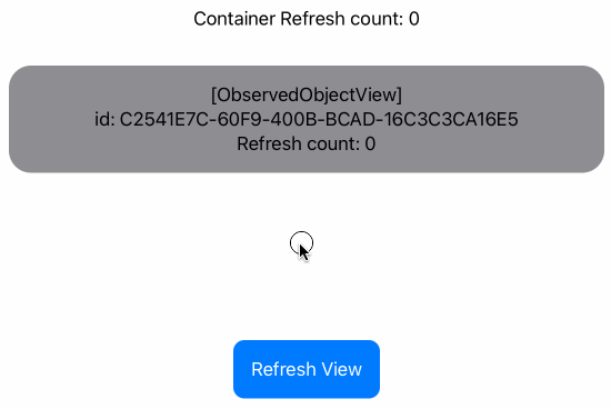ObservedObjectView with parent refresh