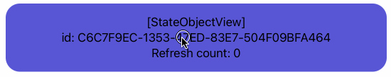StateObjectView single view refresh